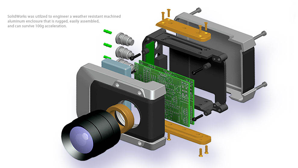 Solidworks CAD model video camera